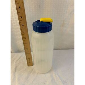 Rubbermaid water bottle blue yellow flip top‎